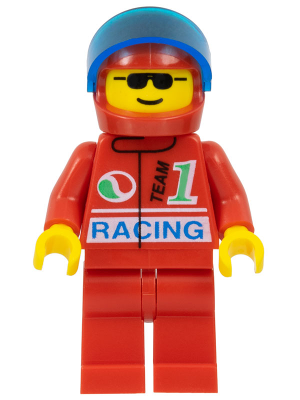 Octan - Racing, Red Legs, Red Helmet, Trans-Dark Blue Visor