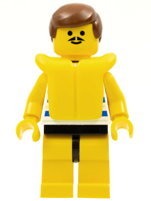 Lego 1 x Legs Leg For Minifigure Figure Pink White Yellow Stripe 