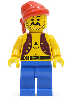 ☀️NEW LEGO Collectible Minifigure Pirate Captain Hook Peg Leg Minifig Figure
