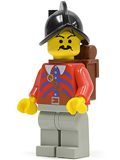 LEGO pi014 Imperial Spanish Armada VERDE pirata capitano 6280 6291 6204 CAPITANO TOP 
