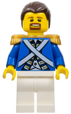 LEGO Pirates Figur Minifig Bluecoat Soldier Pirat 70410 Blaurock Sergeant 1