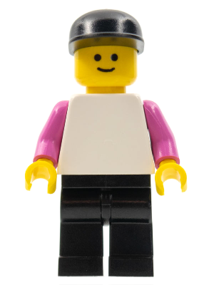 LEGO Pink Plain Minifig Torso with Dark Pink Arms and Yellow Hands