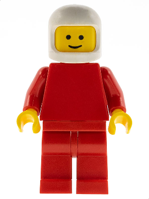 Plain Red Torso with Red Arms, Red Legs, White Classic Helmet