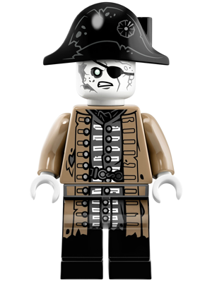 Fantasy Era Skeleton used LEGO Pirates of the Caribbean Minifig 