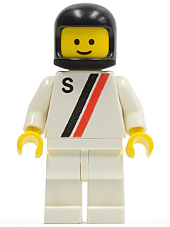 LEGO New White Minifigure Torso Black Stripe and Red Scarf Pattern 