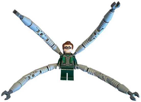 Minifigure sh0947 : Dr. Octopus (Otto Octavius) / Doc Ock - Dark Green ...