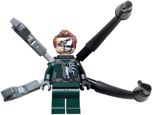 sh1037: Dr. Octopus (Otto Octavius) / Doc Ock - Dark Green Suit Half Venomized, 2 Mechanical Arms and 2 Back Appendages <h1><a href='/minifigs/sh1037/dr-octopus-(otto-octavius)-doc-ock-dark-green-suit-half-venomized-2-mechanical-arms-and-2-back-appendages'>Dr. Octopus (Otto Octavius) / Doc Ock - Dark Green Suit Half Venomized, 2 Mechanical Arms and 2 Back Appendages</a></h1><div class='tags floatleft'><a href='/minifigs/sh1037'>sh1037</a> <a href='/minifigs/category-Super-Heroes'>Super Heroes</a> <a href='/minifigs/category-Super-Heroes/subcategory-Spider-Man'>Spider-Man</a> <a href='/minifigs/category-Super-Heroes/year-2025'>2025</a></div> <div class='floatright'>Image © BrickLink.com</div>