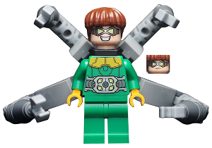 1x Custom Lego Dr Otto Octavius Octopus Lab Coat Doctor Doc Spider Man Universe 