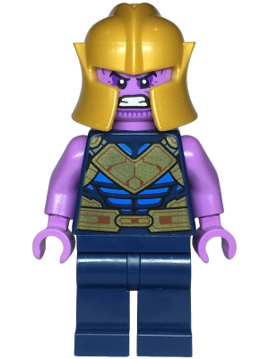 LEGO Minifig Avengers Thanos - Dark Bluish Gray Armor SH733 76192 Large  Minifig for sale online