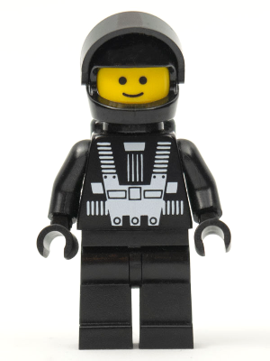 Space Minifigures w/ Headgear and Jetpack LEGO Lot of 6 Blacktron