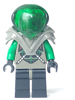 Minifigure sp030 : Insectoids Zotaxian Alien - Male, Gray and Green ...