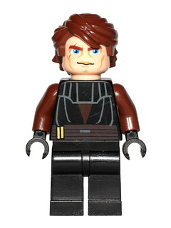Anakin Skywalker Brown Helmet- Good Condition Lego SW007 Star Wars Minifig 