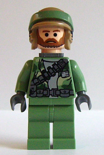SW0239 NEW LEGO REBEL COMMANDO FROWN FROM SET 8038 STAR WARS EPISODE 4/5/6 