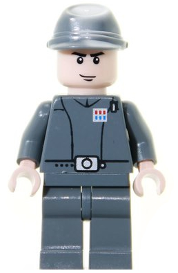 Mens Small Imperial Officer Cap Black 