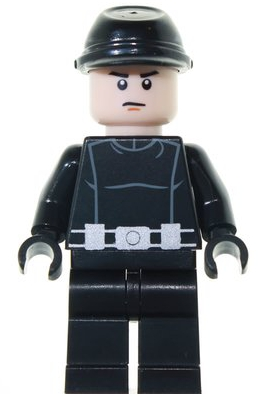 Lego Imperial Officer 7201 Captain Commander Yellow Head Star Wars Minifigure 