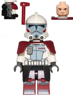 Star Wars LEGO Dark Red Minifig Helmet Antenna Rangefinder for Helmet SW Clone