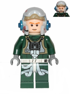 7134-2000 NEW GIFT LEGO STAR WARS REBEL A-WING PILOT YELLOW HEAD FIGURE 
