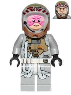 Lego Star Wars Lot Of 2 Reddish Brown Headgear Helmet SW Rebel Pilot Plain #H45 