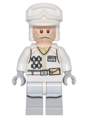 Hoth Rebel Trooper White Uniform &#40;Tan Beard, without Backpack&#41;