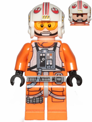 STAR WARS LEGO LOT  MINIFIGURE  MINIFIG  "  LUKE SKYWALKER    X WING PILOT  4500 