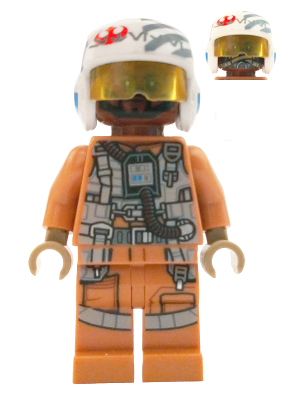 Lego Resistance Bomber Pilot 75188 Episode 8 Star Wars Minifigure Sw0861 