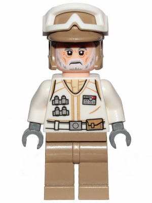 NEW 75239-2019 LEGO STAR WARS HOTH REBEL TROOPER WHITE UNIFORM BEARD GIFT 