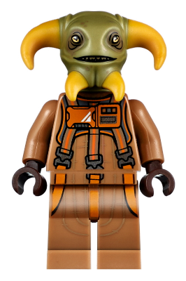 LEGO Star Wars Finn Medium Nougat Jacket and Dark Blue Legs minifigure
