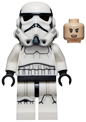 LEGO White Star Wars Strormtrooper Rebels Cartoon Style Minifig Helmet 