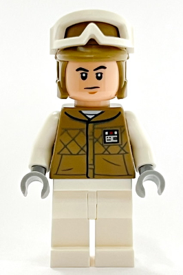 Figurka LEGO Hoth Rebel Trooper, tmavá uniforma zepředu