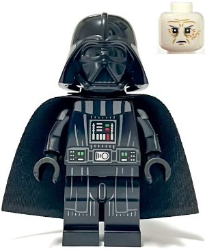 Darth Vader - Printed Arms, Traditional Starched Fabric Cape, White Head with Frown (75368)