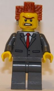 Lego President Business 70818 Smiling Raised Eyebrows The LEGO Movie Minifigure 