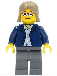 Lego New Dark Blue Minifigure Torso Blazer over Button Down Shirt Jacket Suit 