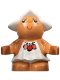 Minifig No: 31234pb03  Name: Duplo Figure Little Forest Friends, Female, White Dress with Three Red Berries (Dreamer Meadowsweet)