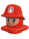 Minifig No: 45219c02  Name: Primo Figure Head Fireman with Helmet