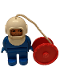Minifig No: 4555pb268  Name: Duplo Figure, Male, Blue Legs, Blue Top, White Helmet, String and Red Reel