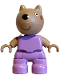 Minifig No: 47205pb123  Name: Duplo Figure Lego Ville, Danny Dog (6536999)