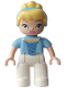 Minifig No: 47394pb149  Name: Duplo Figure Lego Ville, Disney Princess, Cinderella, Bright Light Blue Headband