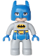 Minifig No: 47394pb187  Name: Duplo Figure Lego Ville, Batman, Blue Cowl