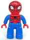 Minifig No: 47394pb192  Name: Duplo Figure Lego Ville, Spider-Man, Standard Eyes