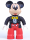 Minifig No: 47394pb194  Name: Duplo Figure Lego Ville, Mickey Mouse, Jacket, Vest and Bow Tie (6108826 / 6206114 / 6269841)