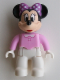 Minifig No: 47394pb195  Name: Duplo Figure Lego Ville, Minnie Mouse, Bright Pink Top