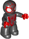 Minifig No: 47394pb311  Name: Duplo Figure Lego Ville, Spider-Man (Miles Morales)