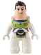 Minifig No: 47394pb336  Name: Duplo Figure Lego Ville, Male, Buzz Lightyear with Dark Brown Hair