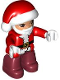 Minifig No: 47394pb337  Name: Duplo Figure Lego Ville, Male, Santa with Dark Red Legs, Red Jacket and Hat