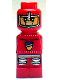 Minifig No: 85863pb003  Name: Microfigure Lava Dragon Knight Red