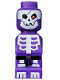 Minifig No: 85863pb052  Name: Microfigure Ninjago Skeleton Dark Purple (4615583 / 6023504)