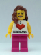 Minifig No: LLP001  Name: LEGOLAND Park Female, I Brick LEGOLAND Top