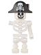Minifig No: adp049  Name: Skeleton - Pirate Bicorne with Large Skull, One Bent Arm