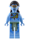 Minifig No: avt012  Name: Neytiri - Lime and Magenta Feather Necklace, Headband, Open Mouth Smile