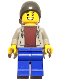 Minifig No: bdp066  Name: Sportsman - Light Bluish Gray Hoodie, Blue Legs, Dark Bluish Gray Beanie
